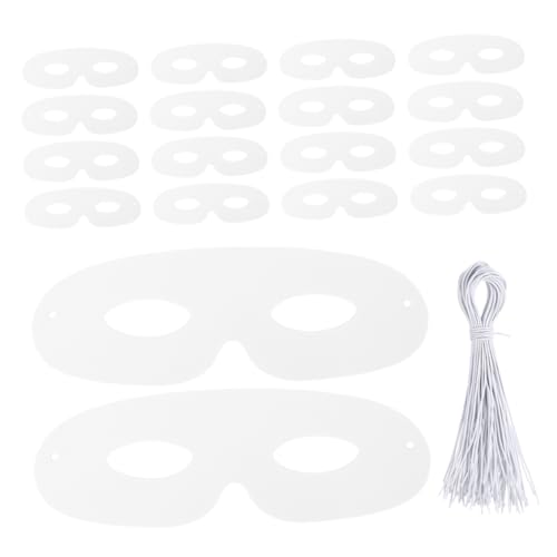 Toyvian 60 Sätze Diy Weiß Papier Masken für Kreative Malprojekte Unbemalte Maske für Maskenball Halloween und Cosplay mit Schnüren Bastelmaterialien für Veranstaltungen Toyvian 60 Sätze Diy Weiß Papier Masken für Kreative Malprojekte Unbemalte Maske für Maskenball Halloween und Cosplay mit Schnüren Bastelmaterialien für Veranstaltungen von Toyvian