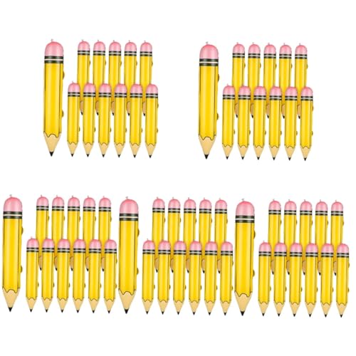 Toyvian 60 Stück Aufblasbares Bleistiftspielzeug Schulanfangsdekorationen Aufblasbares Schulzubehör Extra Große Bleistiftspielzeuge Bleistiftdekorationen Für Das Klassenzimmer Großer von Toyvian