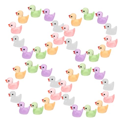 Toyvian 60 Stück Teiliges Mini Enten aus Langlebigem Harz Leuchtende Miniatur Figuren für Garten Puppenhaus und Mikrolandschaft Realistische Farbige Deko für Aquarium und DIY Toyvian 60 Stück Teiliges Mini Enten aus Langlebigem Harz Leuchtende Miniatur Figuren für Garten Puppenhaus und Mikrolandschaft Realistische Farbige Deko für Aquarium und DIY von Toyvian
