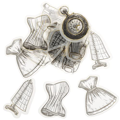 Toyvian 60st Memoiren-Aufkleber Scrapbook-Sticker Selber Machen Scrapbooking Handwerk Aufkleber Zeitschriftenaufkleber Selber Machen Notebook-Aufkleber DIY -Aufkleber Lackmuspapier von Toyvian
