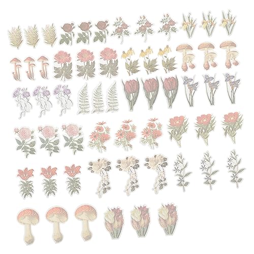 Toyvian Planer Sticker Pack 60 Stück Aufkleber Scrapbooking Dekoration Ästhetische Sticker Scrapbooking Papier von Toyvian