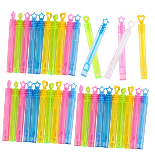 Toyvian 64 Stück Blasenstock seifenblasenmaschine für Bubble Machine for -Bubble- Bunte Blasenstäbe Seifenblasen-Gastgeschenke für Plastik von Toyvian
