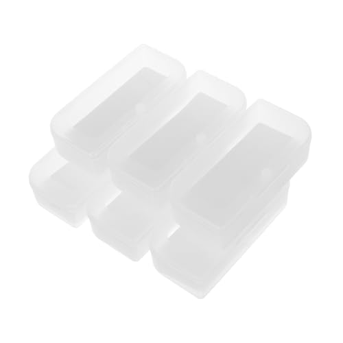 Toyvian 6Er-Packung Mini-Hausdekoration Puppen Accessoires Puppenbrillenetui Puppen Brillen Display Mini Brillenetui Puppe verkleiden Zubehör Miniatur-Puppenhauszubehör Plastik Transparent von Toyvian