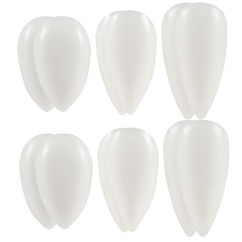 Toyvian 6Paare Halloween Vampirzähne Cosplay Zubehör für Gruselige Gefälschte Zähne für Halloween Themenpartys und Maskeraden Langlebig und Realistisch Gestaltet von Toyvian