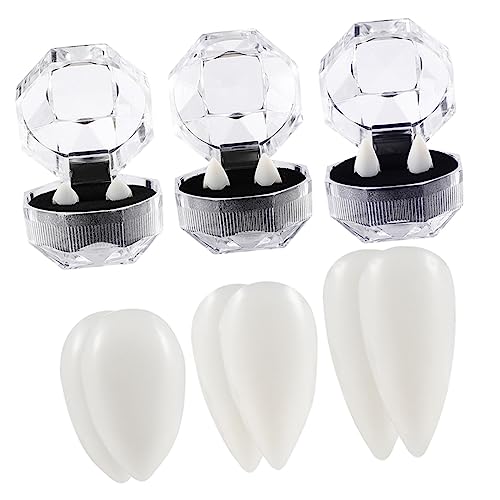 Toyvian 6Paare Halloween Vampirzähne Gefälschte Zähne für Cosplay und Dekoration für Gruselige Toyvian 6Paare Halloween Vampirzähne Gefälschte Zähne für Cosplay und Dekoration für Gruselige von Toyvian
