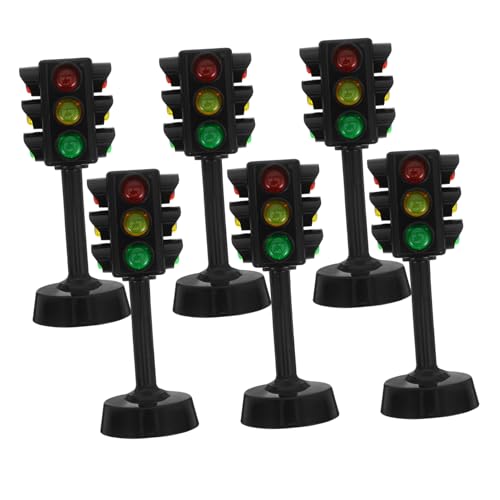Toyvian 6-teiliges Mini-verkehrsspielzeug-Set Ampel Für Kinder Realistische Simulation Sicherheitserziehung Spielzeug Für Kinder Verkehrsspiel- von Toyvian