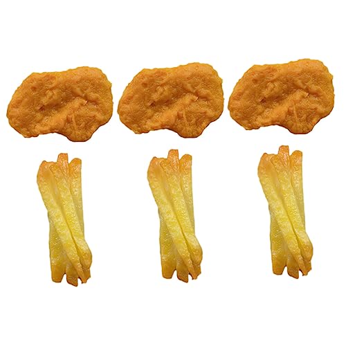 Toyvian PVC-Material Gefälschte Chicken Nuggets Pommes Frites Realistische Display Lebensmittel Für Spielset Toyvian PVC-Material Gefälschte Chicken Nuggets Pommes Frites Realistische Display Lebensmittel Für Spielset von Toyvian