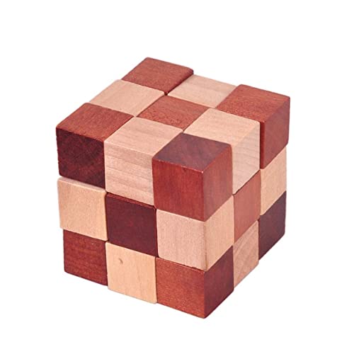 Toyvian 6st 3D-puzzlekugel Iq-Puzzle Holz 3D-Puzzle Holzkasten Hölzern Erwachsener von Toyvian