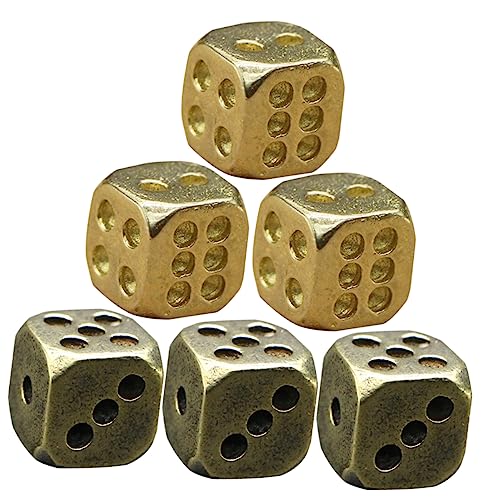 Toyvian 6St Retro-Kupferwürfel die Sammelwürfel Schaumstoff-Jumbo Würfelspiele Kartenspiel faschingsaccessoires Fasching Accessoires bastelzeug Vintage Würfel ästhetischer Würfel Toyvian 6St Retro-Kupferwürfel die Sammelwürfel Schaumstoff-Jumbo Würfelspiele Kartenspiel faschingsaccessoires Fasching Accessoires bastelzeug Vintage Würfel ästhetischer Würfel von Toyvian