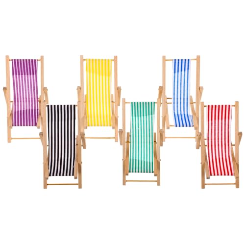 Toyvian 6St Strandkorb-Modell Puppenhausmöbel Strandminiaturen zum Basteln Strandstuhl bastelset bastelzeug für Zusammenklappbarer Miniatur-Lounge-Sessel Mini-Stuhl Holz Toyvian 6St Strandkorb-Modell Puppenhausmöbel Strandminiaturen zum Basteln Strandstuhl bastelset bastelzeug für Zusammenklappbarer Miniatur-Lounge-Sessel Mini-Stuhl Holz von Toyvian