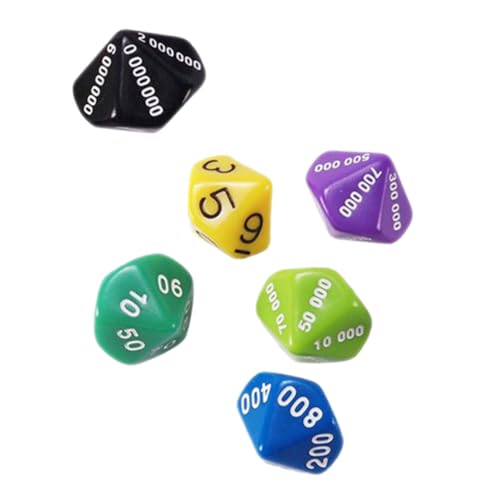 Toyvian 6St Würfel Paketständer, Präsentationsständer Partyzubehör Standardspiel Reifen Party-Requisite brettspiel zubehör spieleabend Spielstütze aus Kunststoff Spiel-Requisiten Plastik von Toyvian