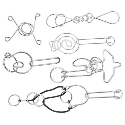Toyvian 6Stücke Knotenspielzeug für Pädagogisches Metallrätsel für Intellektuelles Training und Fördert Geduld und Problemlösungsfähigkeiten Toyvian 6Stücke Knotenspielzeug für Pädagogisches Metallrätsel für Intellektuelles Training und Fördert Geduld und Problemlösungsfähigkeiten von Toyvian