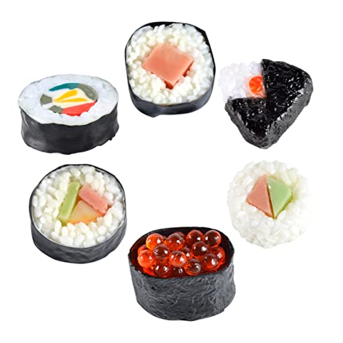 Toyvian Modell Sushi Set Japanisches Simulation Spielzeug Realistische Reis Sushi Display Sushi Sushi Shop Requisiten Foto von Toyvian
