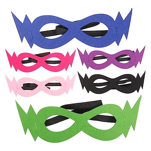 Toyvian 6Stücke Teiliges Maskenset für Filzmasken für Halloween Karneval und Maskerade für Kostümpartys und Kreative Verkleidungen von Toyvian