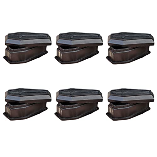Toyvian 6er-Box Sarg-Modell Sarg-geschenketui Gotisches Zuhause Kleine Schatullen Keks-Dessert-schokoladenhalter Sargbox Klein Spielzeugsarg Zum Ringen Sargtablett Mutter Plastik Haushalt von Toyvian