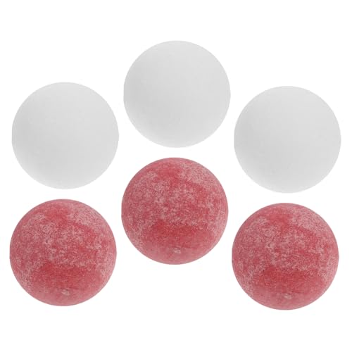 Toyvian 6pcs Foosball -bälle Ersatzkugeln Mini -Foosball -Ball 36mm Foosball -bälle Offizielle Foosball -Accessoires Seortierte Farbe von Toyvian
