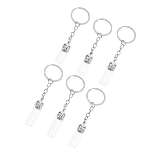 Toyvian 6st Anhänger Für Eine Flasche Ätherisches Öl Süßer Kleiner Schlüsselanhänger Kleine Parfümflaschen Leer Flasche Mit Ätherischen Ölen Kleine Gläser Leere Parfümflaschen Glas von Toyvian