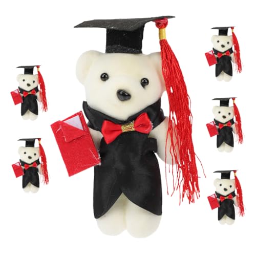 Toyvian 6 Stück Mini-absolventenbären – Plüsch Für Abschlussgeschenke Weiche Polyester-kuscheltiere Partygeschenk Toyvian 6 Stück Mini-absolventenbären – Plüsch Für Abschlussgeschenke Weiche Polyester-kuscheltiere Partygeschenk von Toyvian