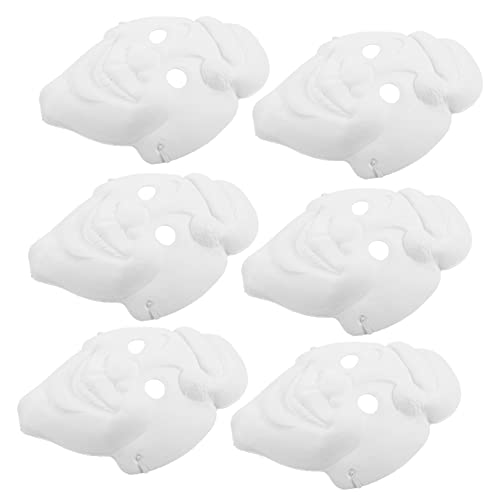 Toyvian 6st Handgezeichnete Clownmaske Led-maske Perücke Vollgesichts-maskerade-maske Verkaufsstand Lackierbar Maskerade-maske Für Frauen Kostüm Masken Maske Reinigen Maskiert Papier Weiß Toyvian 6st Handgezeichnete Clownmaske Led-maske Perücke Vollgesichts-maskerade-maske Verkaufsstand Lackierbar Maskerade-maske Für Frauen Kostüm Masken Maske Reinigen Maskiert Papier Weiß von Toyvian