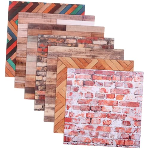 Toyvian Klebetapete Selbstklebend 7 Blätter Puppenhaus-wandaufkleber Hintergrund Vintage-tapete Vintage Wohnkultur Heimzubehör Puppenhaus-treppenbausatz Mini- - Tapete Für Minihaus Holzmaserung PVC Toyvian Klebetapete Selbstklebend 7 Blätter Puppenhaus-wandaufkleber Hintergrund Vintage-tapete Vintage Wohnkultur Heimzubehör Puppenhaus-treppenbausatz Mini- - Tapete Für Minihaus Holzmaserung PVC von Toyvian