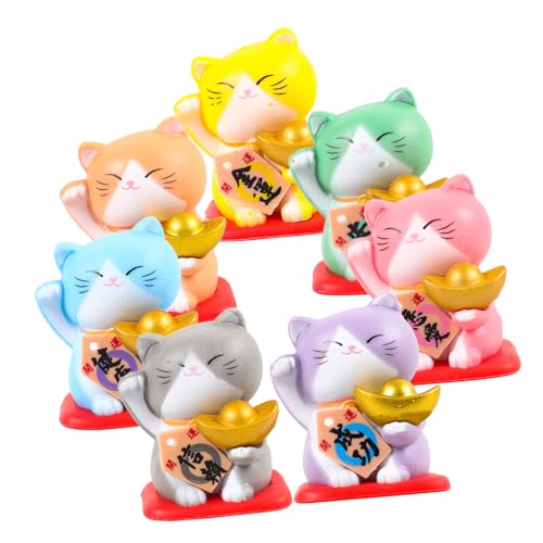 Toyvian 7 Stück Miniatur-glückskatze Katzenminze Katze Kuchen Katzenkunst Kleine Katzenfigur Katzenhöhle Katzenstreu Kräuseln Katze Tipi Katzen-minifiguren Wurf Harz Toyvian 7 Stück Miniatur-glückskatze Katzenminze Katze Kuchen Katzenkunst Kleine Katzenfigur Katzenhöhle Katzenstreu Kräuseln Katze Tipi Katzen-minifiguren Wurf Harz von Toyvian