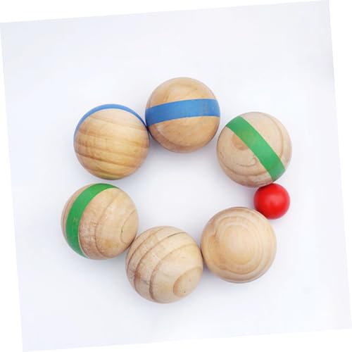 Toyvian 7 Stück Teiliges Outdoor Holz Kugelspiel für Natürliche Massivholz Bälle mit Glatter Oberfläche Tragbares Grasspielzeug für Familien Fördert Spielerisch Eltern Junge Toyvian 7 Stück Teiliges Outdoor Holz Kugelspiel für Natürliche Massivholz Bälle mit Glatter Oberfläche Tragbares Grasspielzeug für Familien Fördert Spielerisch Eltern Junge von Toyvian