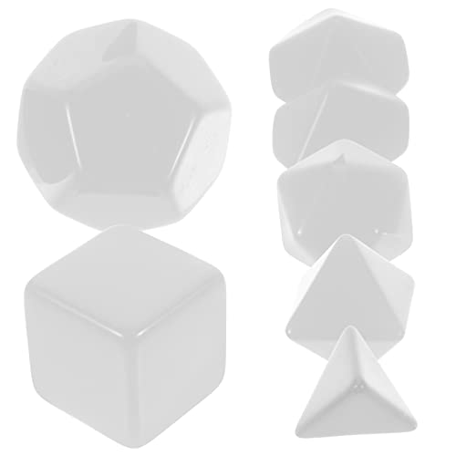 Toyvian 7 Stück gesetzt filges bastelzeug Educational Toys Tischspiel Zubehör laufstall maßgefertigte Brettspiel trocken abwischbare Plastik Weiß von Toyvian
