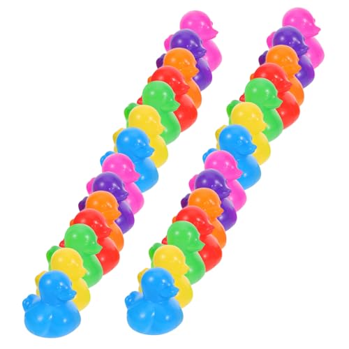 Toyvian 70 Stück Teiliges Bade Spielset mit Schwimmenden Entenbällen Bunte PE Kunststoffbälle für Geeignet für Ballpools Badewanne Strand und Junge Mädchen Wasserspiele Fördert Kreativität von Toyvian