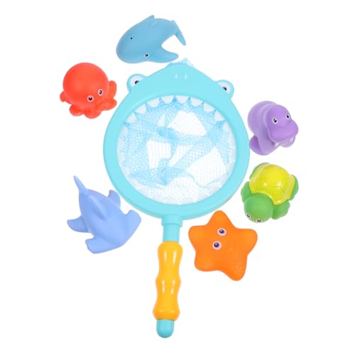 Toyvian 7Stücke Schwimmende Meerestiere mit Angelnetz für Sicheres und Lehrreiches im Wasser für Badewanne Pool und Strand Toyvian 7Stücke Schwimmende Meerestiere mit Angelnetz für Sicheres und Lehrreiches im Wasser für Badewanne Pool und Strand von Toyvian