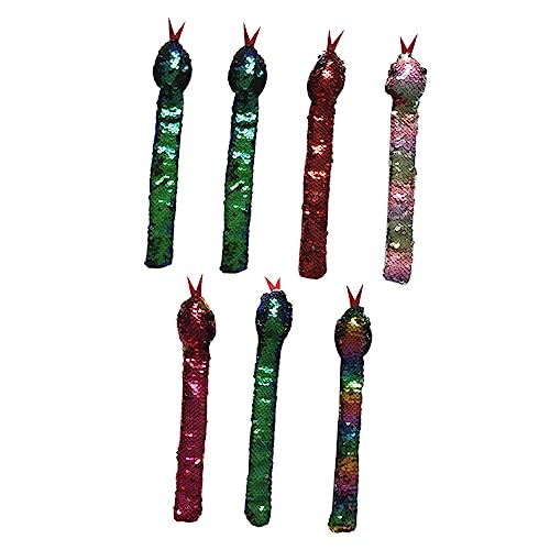 Toyvian 7 Stücke Slap Armbänder Schlangenform für Damen Lustige Pailletten Armbänder für Partys Festival Accessoire Tragbar und Wiederverwendbar Toyvian 7 Stücke Slap Armbänder Schlangenform für Damen Lustige Pailletten Armbänder für Partys Festival Accessoire Tragbar und Wiederverwendbar von Toyvian