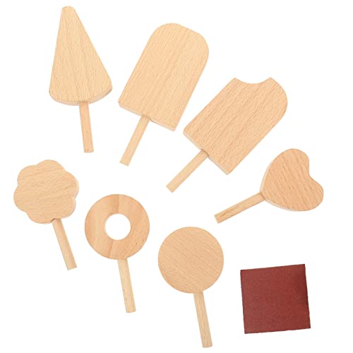 Toyvian Eiscreme-Spielzeug Für Kinder 7-teiliges Eiscreme-Formen-Foto-Requisiten Aus Holz Toyvian Eiscreme-Spielzeug Für Kinder 7-teiliges Eiscreme-Formen-Foto-Requisiten Aus Holz von Toyvian