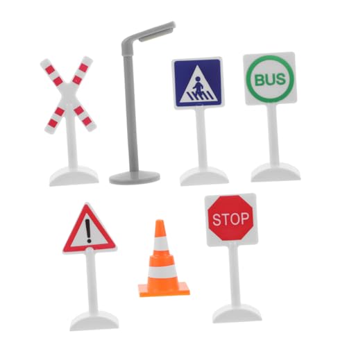 Toyvian 7st Verkehrszeichen- Mini-konstruktionsspielzeug Bahnübergang Straßenschilder Modelleisenbahn Bahngleis Ampelspielzeug Barrikade-signalspielzeug Spielzeugeisenbahn Plastik Toyvian 7st Verkehrszeichen- Mini-konstruktionsspielzeug Bahnübergang Straßenschilder Modelleisenbahn Bahngleis Ampelspielzeug Barrikade-signalspielzeug Spielzeugeisenbahn Plastik von Toyvian