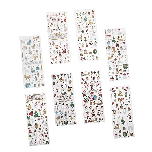 Toyvian 8 Blätter Weihnachtsaufkleber für weihnachtssticker Sticker Weihnachten Selbstklebende Weihnachtsaufkleber Christmas Stickers schöner DIY Aufkleber DIY -Aufkleber PVC Toyvian 8 Blätter Weihnachtsaufkleber für weihnachtssticker Sticker Weihnachten Selbstklebende Weihnachtsaufkleber Christmas Stickers schöner DIY Aufkleber DIY -Aufkleber PVC von Toyvian