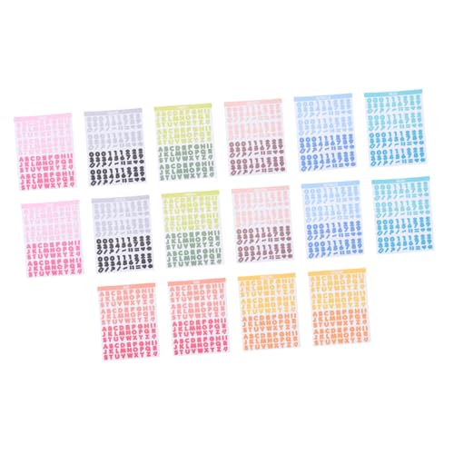Toyvian 8 Blätter Alphabet-Aufkleber Vinyl-Buchstaben Dekorative Aufkleber Für Scrapbooking Planer Fotoalbum von Toyvian