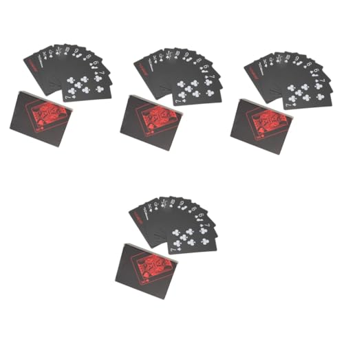 Toyvian 8 Kartons Tischspiel tragbare Karten Kartenspielen Geschenke Tally Spielkarten Kartendeck brettspiel versorgung wasserdicht Zubehör Kartenhalter Schachbrett Poker Plastik von Toyvian