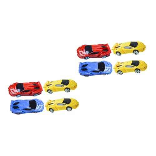 Toyvian 8 STK REIBUNGSAUTO Kinderauto Cartoon Bauauto Spielzeug Kinderspielzeug Spielzeuge Kinderwagen schönes Trägheitsauto-Spielzeug entzückendes Baby-Schiebeauto Karikatur Baufahrzeug von Toyvian