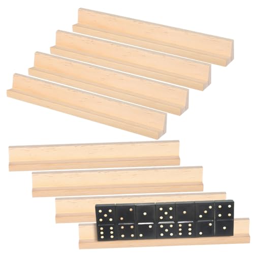 Toyvian 8 Stück Holz Domino Ständer Robuste Holztabletts als Domino Kartenhalter und Displayständer für DIY Spielezubehör Langebig und Praktisch Toyvian 8 Stück Holz Domino Ständer Robuste Holztabletts als Domino Kartenhalter und Displayständer für DIY Spielezubehör Langebig und Praktisch von Toyvian