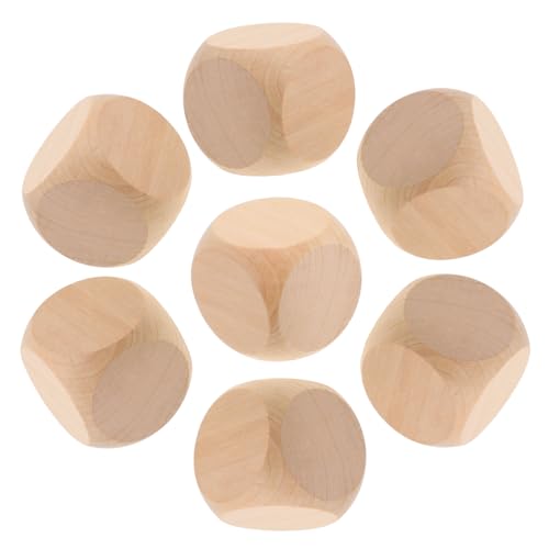 Toyvian 8 Stück Leere Dados Euchre- Farkle Leeres Brettspiel Beige Holz Toyvian 8 Stück Leere Dados Euchre- Farkle Leeres Brettspiel Beige Holz von Toyvian