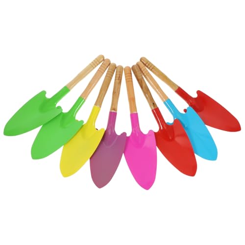 Toyvian 8 Stück Mini-Schaufel Spiele Am Strand Spielzeugsand Für Den Strand Kind Strandspielzeug Sandspielzeug Strandeisenschaufel Gartenschaufel Gartenspielzeug Holz von Toyvian