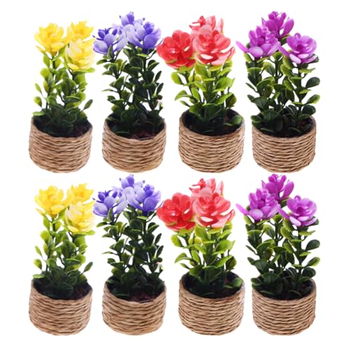 Toyvian 8 Stück Miniatur-Topfpflanzen und Blumen – Mini-Topfblumen, Puppenhauspflanzen, winzige künstliche Grünpflanzen, Bonsai-Ornament für Mikro-Landschaftsdekoration, DIY-Bastelarbeiten Toyvian 8 Stück Miniatur-Topfpflanzen und Blumen – Mini-Topfblumen, Puppenhauspflanzen, winzige künstliche Grünpflanzen, Bonsai-Ornament für Mikro-Landschaftsdekoration, DIY-Bastelarbeiten von Toyvian