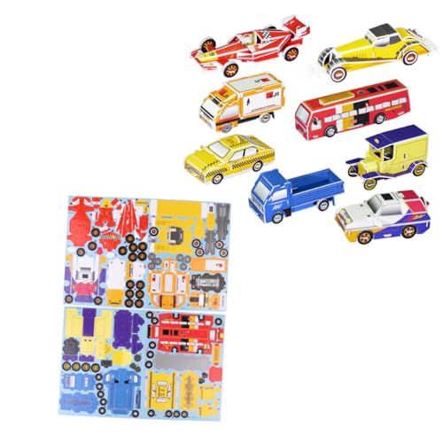Toyvian 8 Stück Papierpuzzles Für Jungen 3D-rätsel Papierpuzzlespielzeug Papierpuzzles Für von Toyvian
