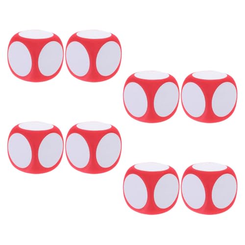 Toyvian 8 Stück Rote Schaumstoffwürfel für Matheunterricht Erasable Dice für Klassenzimmer und Spiele Kreative Lernhilfen Toyvian 8 Stück Rote Schaumstoffwürfel für Matheunterricht Erasable Dice für Klassenzimmer und Spiele Kreative Lernhilfen von Toyvian