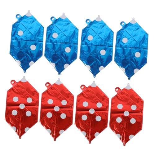 Toyvian 8 Stück Teiliges Aluminiumfolie Würfel Luftballon Große Partydekoration für Themen Selbstabdichtend Langlebig Rot und Blau für Geburtstags Spielevents Toyvian 8 Stück Teiliges Aluminiumfolie Würfel Luftballon Große Partydekoration für Themen Selbstabdichtend Langlebig Rot und Blau für Geburtstags Spielevents von Toyvian