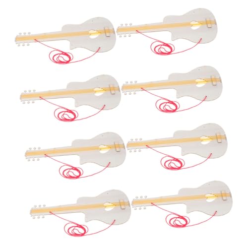 Toyvian 8 Stück Teiliges DIY Holzgitarren Bastelset für Unfertige Holzgitarrenschnitte zum Malen und Dekorieren für Kreative Projekte und Musik Themenpartys Toyvian 8 Stück Teiliges DIY Holzgitarren Bastelset für Unfertige Holzgitarrenschnitte zum Malen und Dekorieren für Kreative Projekte und Musik Themenpartys von Toyvian