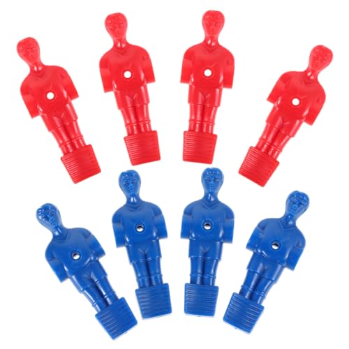 Toyvian 8 Stück Teiliges Foosball Ersatzspieler Set Rote und Blaue Tischfußball Figuren Kompakte Fußballspieler für Zuhause Büro tischkicker Leichte Tragbare Fußballteile für Gesellige von Toyvian