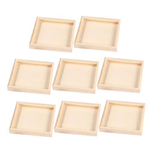 Toyvian 8 Stück Teiliges Holz Puzzle Trays für Würfel Tragbare Unbehandelte Holztabletts zur Sortierung und Aufbewahrung Glatte Oberfläche für Nahtlose Puzzleverbindung für Toyvian 8 Stück Teiliges Holz Puzzle Trays für Würfel Tragbare Unbehandelte Holztabletts zur Sortierung und Aufbewahrung Glatte Oberfläche für Nahtlose Puzzleverbindung für von Toyvian