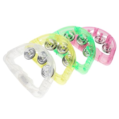 Toyvian 8 Stück Teiliges LED Tamburin mit Blinkenden Handglocken Bunte Flashing Handbells für Festival Party und Leicht zu Schüttelndes Musikspielzeug für Stimm und Toyvian 8 Stück Teiliges LED Tamburin mit Blinkenden Handglocken Bunte Flashing Handbells für Festival Party und Leicht zu Schüttelndes Musikspielzeug für Stimm und von Toyvian