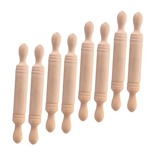 Toyvian 8 Stück Teiliges Miniatur Nudelholz aus Holz Mini Küchen Zubehör für Puppenhaus Sicheres Kinderspielzeug Langlebig und Vielseitig für DIY Mini Haus Dekoration Toyvian 8 Stück Teiliges Miniatur Nudelholz aus Holz Mini Küchen Zubehör für Puppenhaus Sicheres Kinderspielzeug Langlebig und Vielseitig für DIY Mini Haus Dekoration von Toyvian