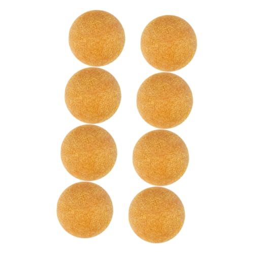 Toyvian 8 Stück Tischfußball Mini -bälle Foosballkugeln Mini-fußbälle Als Gastgeschenke Mini-sportbälle Plastikkugeln Kleiner Fußball Foosballball Fußballbälle Kickertischbälle Yellow Abs von Toyvian