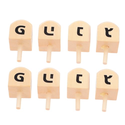 Toyvian 8 Stück Traditionelle Hanukkah Dreidel aus Holz Lustige Spielzeuge für Familie für Feiertagsversammlungen und Partys Toyvian 8 Stück Traditionelle Hanukkah Dreidel aus Holz Lustige Spielzeuge für Familie für Feiertagsversammlungen und Partys von Toyvian